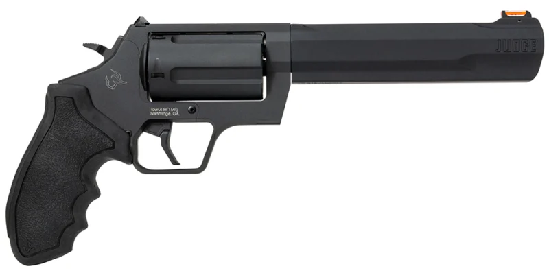 Taurus Judge 6.5-inch 5-shot revolver in matte black with fiber-optic front sight