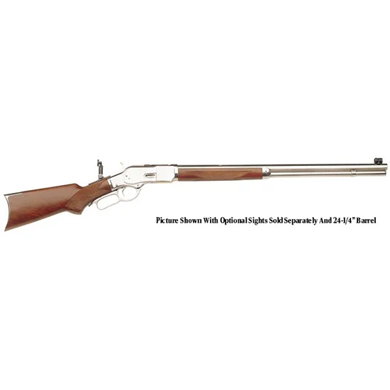 Taylors and Company TF Uberti 1873 .357 Mag 20in octagonal barrel silver finish walnut pistol grip