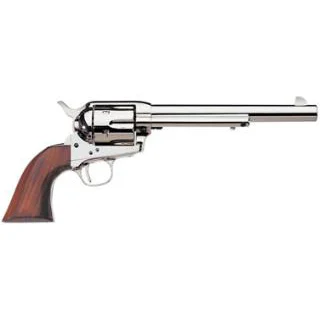 Taylors and Company TF Uberti 1873 Cattleman .45 LC 7-1/2 in nickel revolver with walnut grip