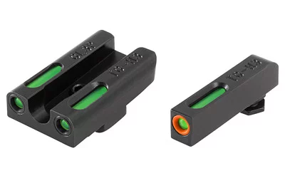 TruGlo TFX Pro tritium and fiber-optic handgun sights for Glock 42/43/43X/48 orange front green rear