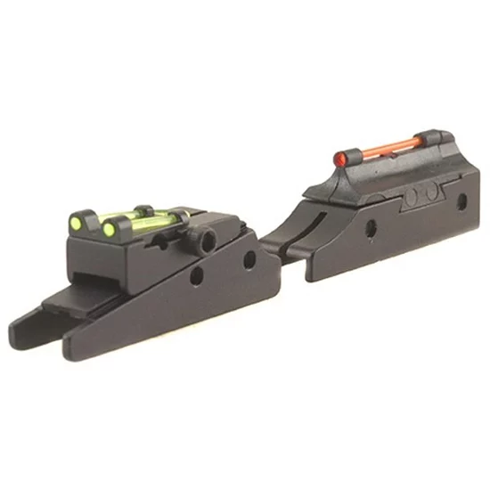 TRUGLO Pro Magnum Gobble-Dot sight set, red front green rear fiber optic, 1/4" vent rib