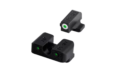 TRUGLO Tritium Pro night sights for Taurus Millennium G2 and 709 Slim, white outline front and green tritium rear