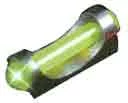Truglo TG947BGM green fiber optic long bead front sight 3-56 thread