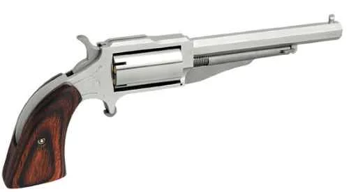 North American Arms The Earl 4-inch stainless mini-revolver, .22 WMR, rosewood grip