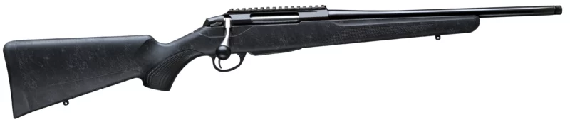 Tikka T3x Roughtech Ranch .223 Rem rifle with 16 inch threaded barrel and Roughtech black stock