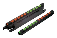 Hi-Viz TO200 magnetic front shotgun sight with orange and green LitePipes, fits .171-.265 inch ribs