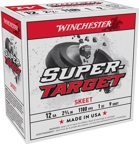 Winchester Target 12GA 2.75in 1oz #9 lead shot - 25 per box, 250 per case