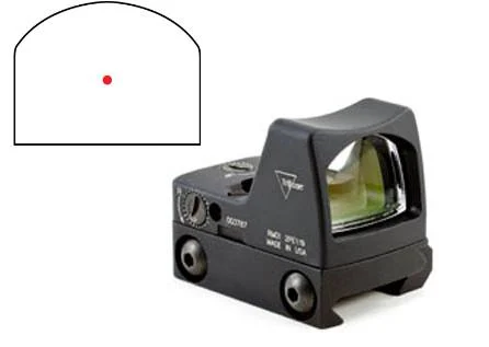 Trijicon RMR Type 2 3.25 MOA red dot sight matte black with RM33 Picatinny mount