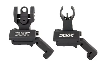 Troy 45-Degree Folding BattleSight Set HK front and round rear black