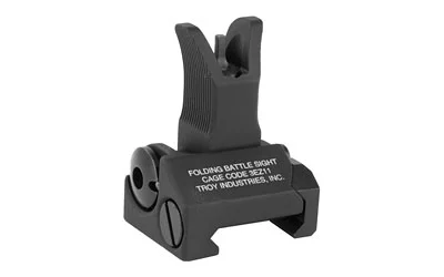 Troy Industries M4 front folding BattleSight in black hardcoat anodized finish