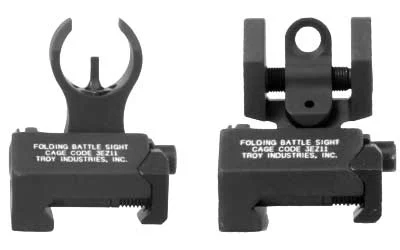 Troy Micro BattleSight set HK-style front and round rear black folding sights