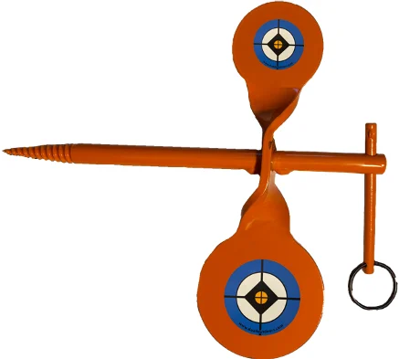Do All Outdoors Tree Spinner Double .22 LR screw-in steel target, powder-coated