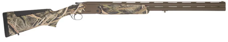 TriStar Hunter Mag II 12 gauge over-under shotgun, 28-inch barrel, midnight bronze receiver with Mossy Oak stock