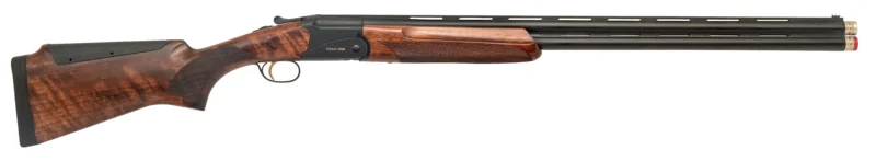 TriStar Cypher Trap One EJ 12GA side-by-side shotgun with walnut stock and red fiber optic front sight