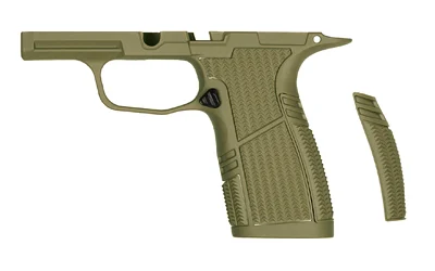 Tyrant CNC P365 Snub Nose Grip Module in Olive Drab Green, textured matte polymer