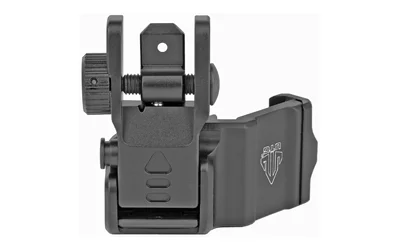 UTG ACCU-SYNC 45 Degree flip-up rear sight, 1.7-inch high, Picatinny/Weaver, matte black