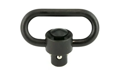 Leapers TLQDSW18 UTG push-button QD sling swivel black steel