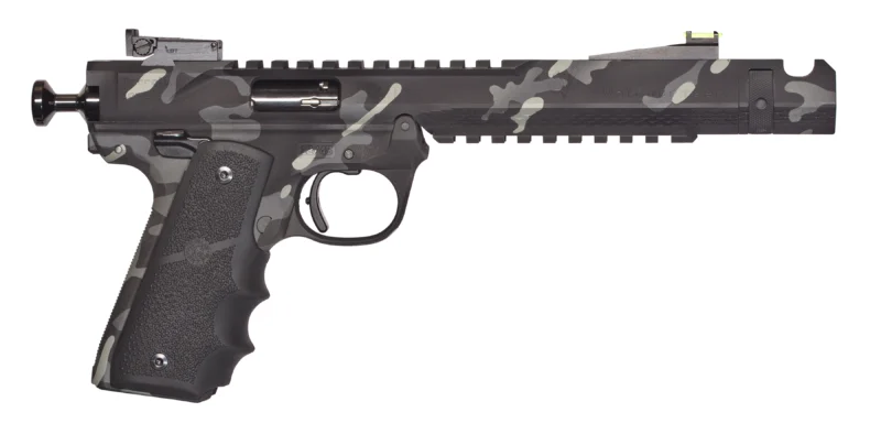 Volquartsen Black Mamba .22 LR pistol with 6-inch barrel in Multi-Cam Black