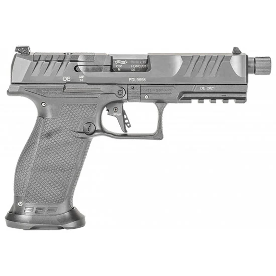 Walther PDP Pro SD 9mm full-size pistol, 5.1in threaded barrel, optic-ready, black finish