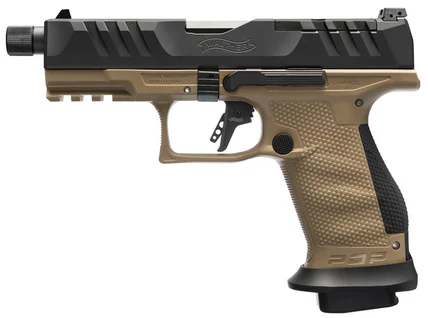 Walther PDP Pro SD Compact 9mm FDE frame Black slide 4.6in threaded barrel