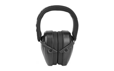 Walkers Razor Compact Passive Earmuff 24 dB NRR Black Polymer over-the-head