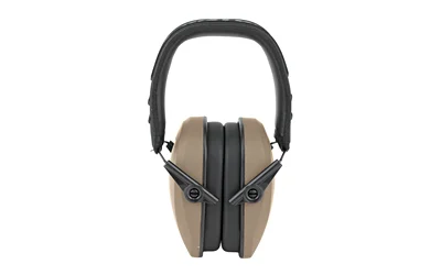 Walkers Razor Slim passive earmuffs 27 dB NRR Flat Dark Earth Black