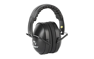 WALKERS Youth and Women Folding Passive Ear Muffs - Black, low-profile design