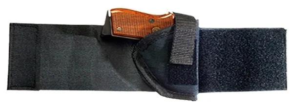 Bulldog Cases right-hand black ankle holster for compact autos with 2.5-3.75 inch barrels