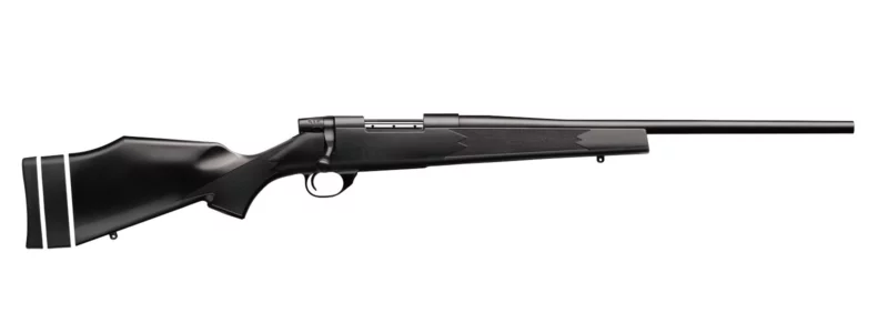 Weatherby Vanguard Synthetic Compact 6.5 Creedmoor 20in Threaded Rifle, Matte Blue, Black Synthetic Stock