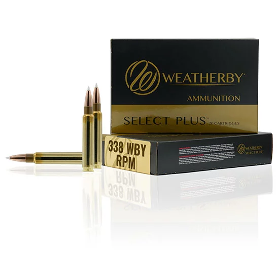 Weatherby Select Plus Barnes TTSX .338 WBY RPM 185gr ammunition 20rd box