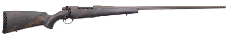 Weatherby Mark V Backcountry 2.0 7mm PRC rifle with Peak 44 Blacktooth carbon fiber stock