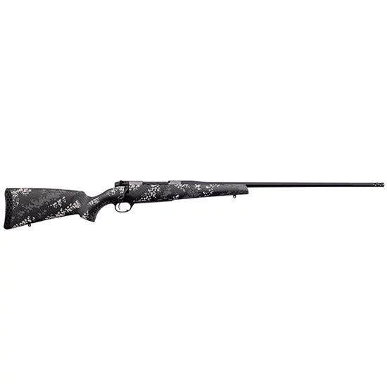 Weatherby Mark V Backcountry 2.0 Ti .300 Weatherby Magnum rifle with Peak 44 Blacktooth carbon fiber stock