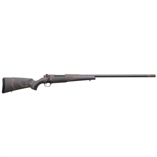 Weatherby Mark V Backcountry 2.0 Carbon .257 Wby Mag rifle with Peak 44 Blacktooth stock