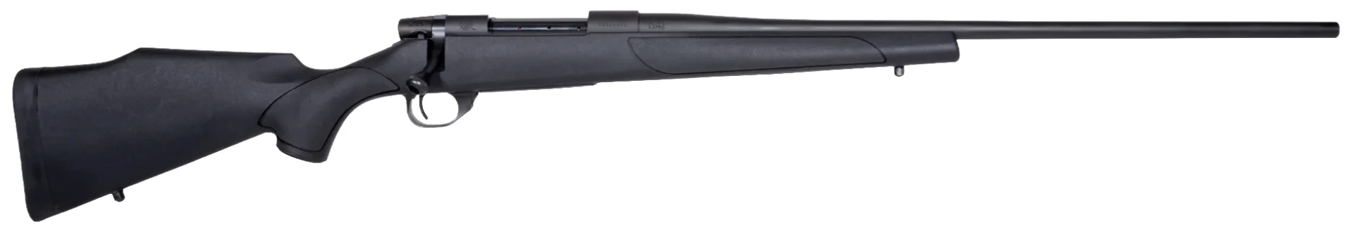 Weatherby Vanguard Obsidian .308 Win 18-inch threaded bolt-action rifle with black polymer Monte Carlo stock