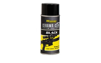 Wheeler Cerama-Coat Black 4 oz aerosol finish can