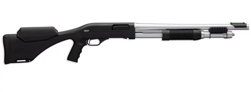 Winchester SXP Marine Defender 20ga 18in pump shotgun with matte chrome barrel and black synthetic stock