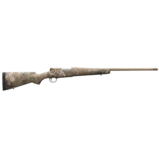 Winchester Model 70 Extreme Hunter Strata .300 Win Mag 26in FDE Cerakote rifle with fluted barrel and TrueTimber Strata stock