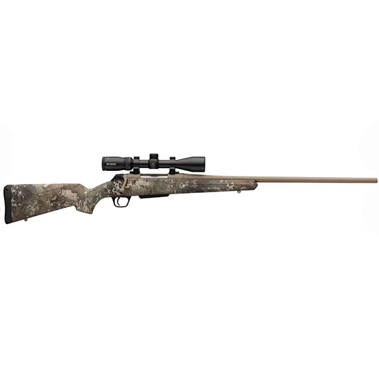 Winchester XPR Hunter 6.5 PRC 24-inch rifle with True Timber Strata camo and Vortex Crossfire II 3-9x40 scope