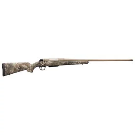 Winchester XPR Hunter .300 WSM 24 inch TrueTimber Strata camo bolt-action rifle with muzzle brake