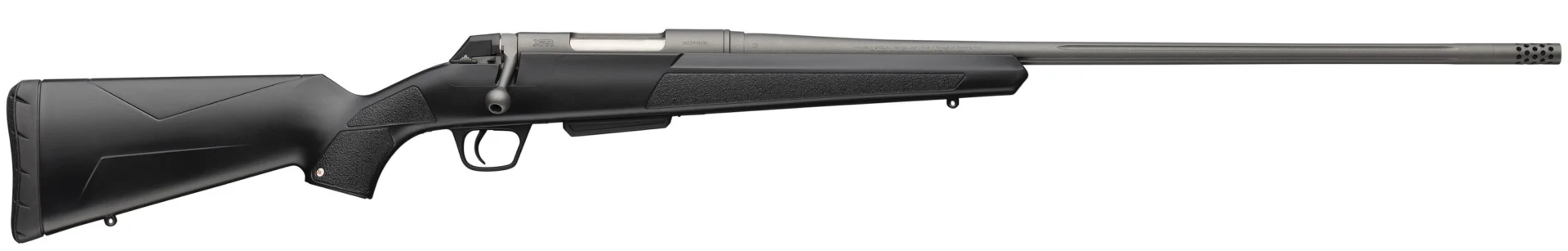 Winchester XPR Extreme Black Tungsten .350 Legend bolt short action rifle with fluted threaded barrel