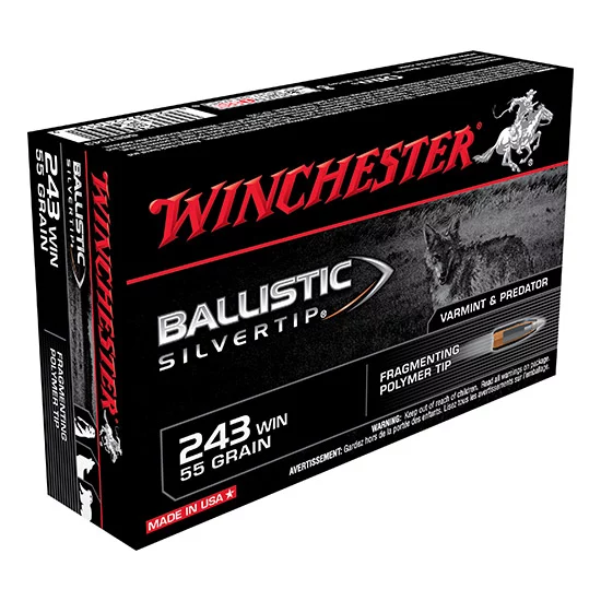 Winchester Ballistic Silvertip .243 Win 55 gr rifle ammunition pack