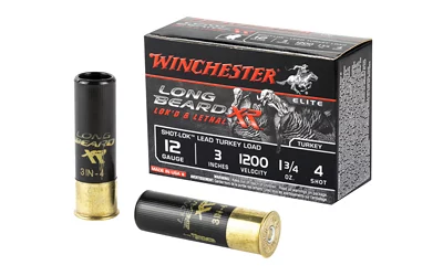 Winchester Long Beard XR 12ga 3in 1-3/4 oz #4 shotshell box