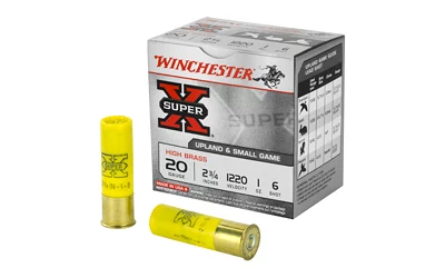 Winchester Super-X High Brass 20ga 2.75" 1 oz #6 shot 25 per box