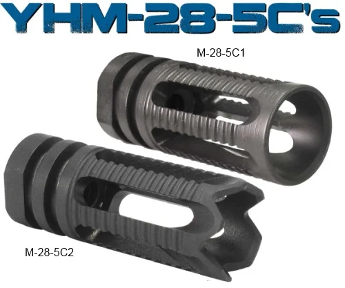 Yankee Hill Machine Phantom 5C2 Flash Hider 5.56 1/2-28 Black Steel