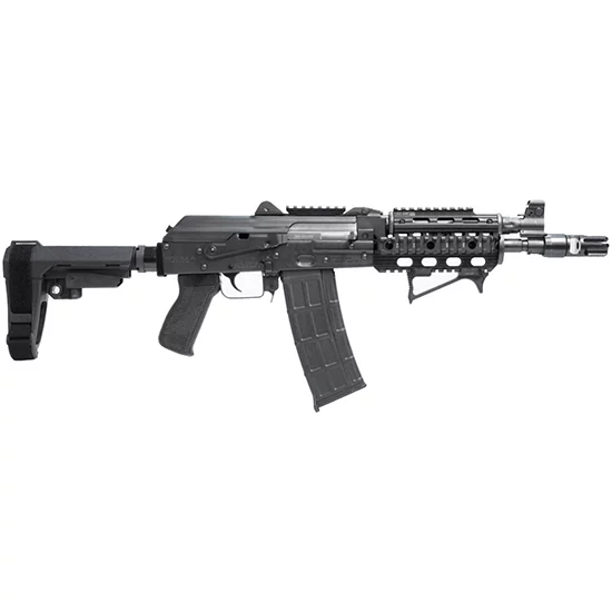 Zastava ZPAP85 5.56 NATO 10.5in AK-style pistol with quad rail and SBA3 brace