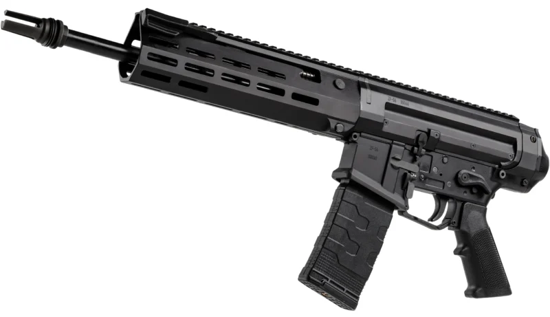 Zenith ZF-56 5.56 14.5 in semi-auto pistol in black with full-length Picatinny rail