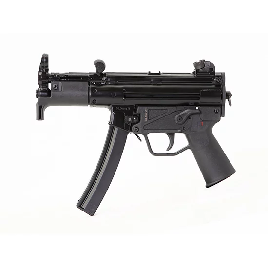 Zenith ZF-5K 9mm pistol with 4.6 inch threaded barrel and Picatinny rail, black matte finish