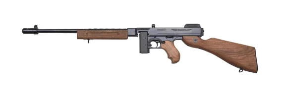 Auto-Ordnance Thompson 1927A-1 Deluxe .45 ACP semi-auto carbine with walnut stock and horizontal foregrip