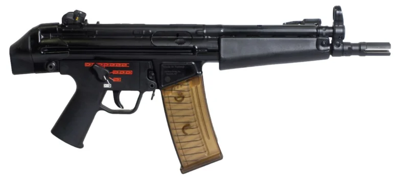 Century Arms AP53 pistol 5.56x45 NATO with 8.3-inch threaded barrel and 30-round magazine, black finish