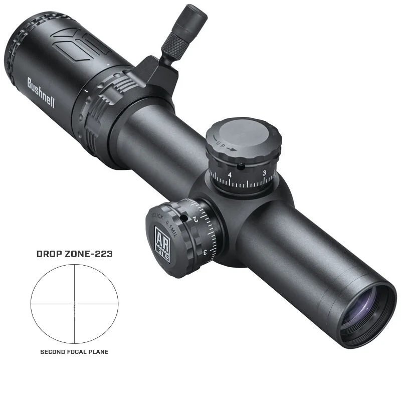 Bushnell 1-4x24mm AR Optics riflescope with DZ-223 reticle, 30mm tube, black matte
